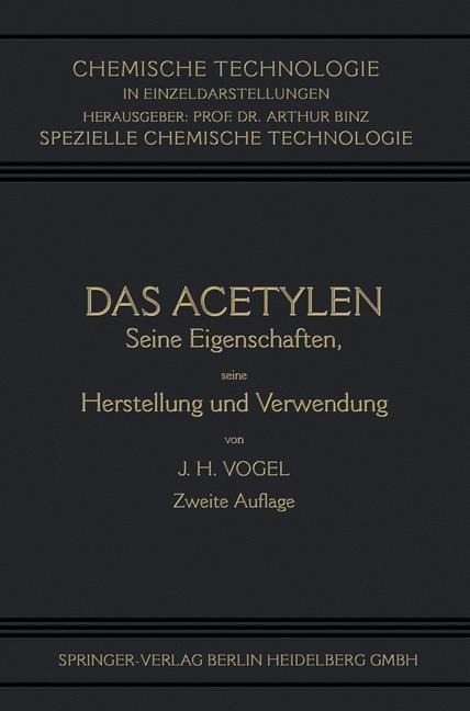 Das Acetylen - Johann Heinrich Vogel