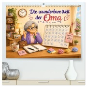 Cover-Bild zum Titel 'Die wunderbare Welt der Oma (hochwertiger Premium Wandkalender 2027 DIN A2 quer), Kunstdruck in Hochglanz' von 'Mele le Rose'