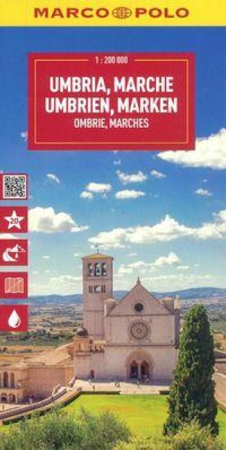 Umbria, Marche 1:200.000 - 