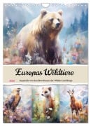 Cover-Bild zum Titel 'Europas Wildtiere. Aquarelle von den Bewohnern der Wälder und Berge (Wandkalender 2026 DIN A4 hoch), CALVENDO Monatskalender' von 'Rose Hurley'