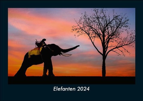 Elefanten 2024 Fotokalender DIN A5 - Tobias Becker