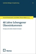 Cover-Bild zum Titel '40 Jahre Schengener Übereinkommen' von ''
