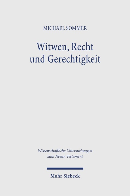 Witwen, Recht und Gerechtigkeit - Michael Sommer