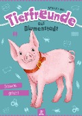 Cover-Bild zum Titel 'Tierfreunde aus Blumenstadt : Schwein gehabt' von 'Katharina Abel'