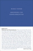 Cover-Bild zum Titel 'Erdenwissen und Himmelserkenntnis' von 'Rudolf Steiner'