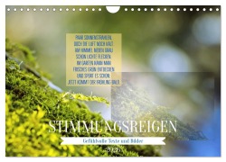 Cover-Bild zum Titel 'Stimmungsreigen Gefühlvolle Texte und Bilder (Wandkalender 2026 DIN A4 quer), CALVENDO Monatskalender' von 'Martina Marten'