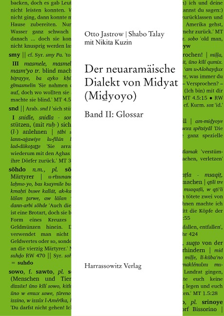 Der neuaramäische Dialekt von Midyat (Mi¿yoyo) - Otto Jastrow, Shabo Talay