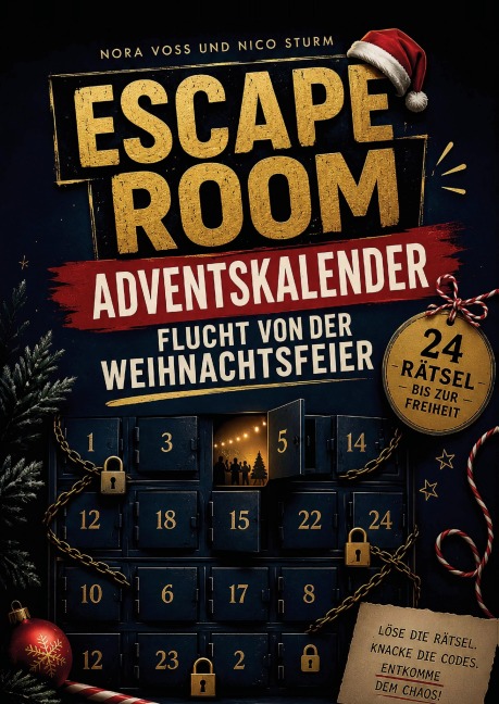Escape Room Adventskalender - Flucht von der Weihnachtsfeier - Nora Voss