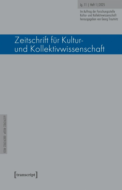 Zeitschrift für Kultur- und Kollektivwissenschaft - 