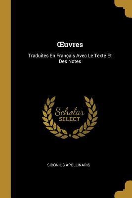 OEuvres - Sidonius Apollinaris
