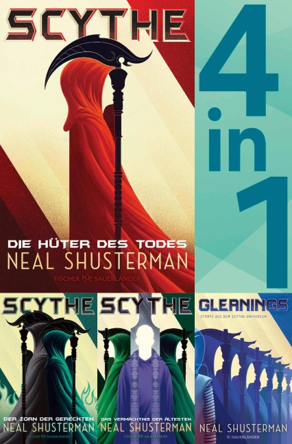 Scythe Band 1-3 & Gleanings in einem Bundle: Die Hüter des Todes / Der Zorn der Gerechten / Das Vermächtnis der Ältesten / Storys aus dem Scythe-Universum - Neal Shusterman