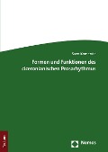 Cover-Bild zum Titel 'Formen und Funktionen des ciceronianischen Prosarhythmus' von 'Sven Komenda'