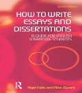 Cover-Bild zum Titel 'How to Write Essays and Dissertations' von 'Alan Durant, Nigel Fabb'