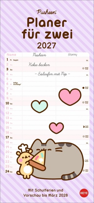 Pusheen Planer für zwei 2027 - 