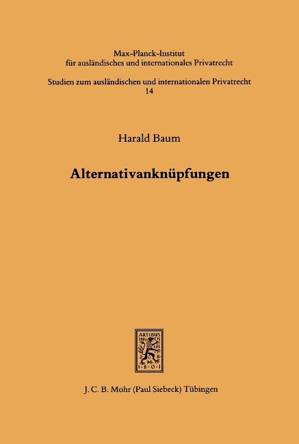 Alternativanknüpfungen - Harald Baum