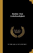 Rechts- Und Linkshändigkeit - Friedrich Karl August Lueddeckens