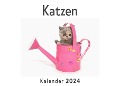 Katzen (Wandkalender 2024, Kalender DIN A4 quer, Monatskalender im Querformat mit Kalendarium, Das perfekte Geschenk) - Anna Müller