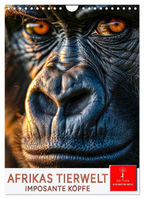 Afrikas Tierwelt - imposante Köpfe (Wandkalender 2026 DIN A4 hoch), CALVENDO Monatskalender - Peter Roder