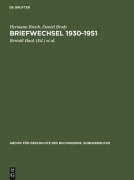 Cover-Bild zum Titel 'Briefwechsel 1930-1951' von 'Hermann Broch, Daniel Brody'