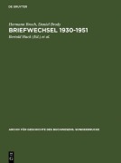Cover-Bild zum Titel 'Briefwechsel 1930-1951' von 'Hermann Broch, Daniel Brody'