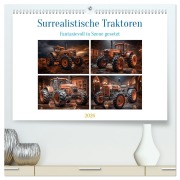 Cover-Bild zum Titel 'Surrealistische Traktoren (hochwertiger Premium Wandkalender 2026 DIN A2 quer), Kunstdruck in Hochglanz' von 'Steffen Gierok-Latniak'