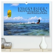 Cover-Bild zum Titel 'Kitesurfen - Action pur (hochwertiger Premium Wandkalender 2026 DIN A2 quer), Kunstdruck in Hochglanz' von 'Renate Bleicher'