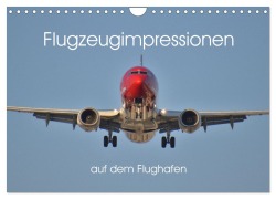 Cover-Bild zum Titel 'Flugzeugimpressionen auf dem Flughafen (Wandkalender 2026 DIN A4 quer), CALVENDO Monatskalender' von 'Matthias Merz'