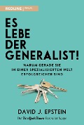 Cover-Bild zum Titel 'Es lebe der Generalist!' von 'David Epstein'
