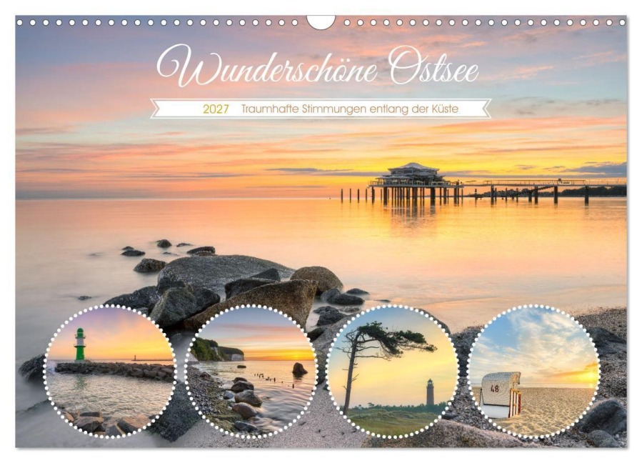 Wunderschöne Ostsee - Traumhafte Stimmungen entlang der Küste (Wandkalender 2027 DIN A3 quer), CALVENDO Monatskalender - Michael Valjak