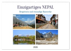 Cover-Bild zum Titel 'Einzigartiges NEPAL (Wandkalender 2026 DIN A2 quer), CALVENDO Monatskalender' von 'Ulrich Senff'