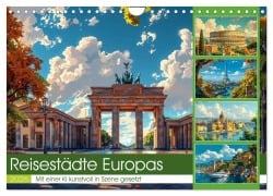 Cover-Bild zum Titel 'Reisestädte Europas (Wandkalender 2026 DIN A4 quer), CALVENDO Monatskalender' von 'Steffen Gierok-Latniak'