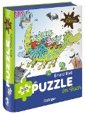 Cover-Bild zum Titel 'Die Olchis. Puzzle im Buch. Feuerstuhl. 300 Teile, Format 48 x 34 cm' von 'Erhard Dietl'