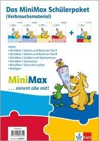 MiniMax 1. Schülerpaket (4 Themenhefte: Zahlen und Rechnen A, Zahlen und Rechnen B, Größen und Sachrechnen, Geometrie) - Verbrauchsmaterial Klasse 1 - 