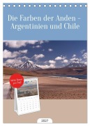 Cover-Bild zum Titel 'Tischplaner 2027 - Die Farben der Anden - Argentinien und Chile (A5 Tischkalender zum Aufstellen) CALVENDO' von 'Photostravellers'
