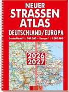 Cover-Bild zum Titel 'Neuer Straßenatlas Deutschland/Europa 2026/2027' von ''
