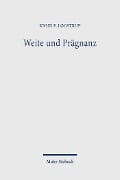 Weite und Prägnanz - Knud E Løgstrup