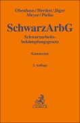 Cover-Bild zum Titel 'Schwarzarbeitsbekämpfungsgesetz. SchwarzArbG' von 'Nils Obenhaus, Verena Herden, Manuel Jäger, Petra Claudia Meyer, Walther Pielke'