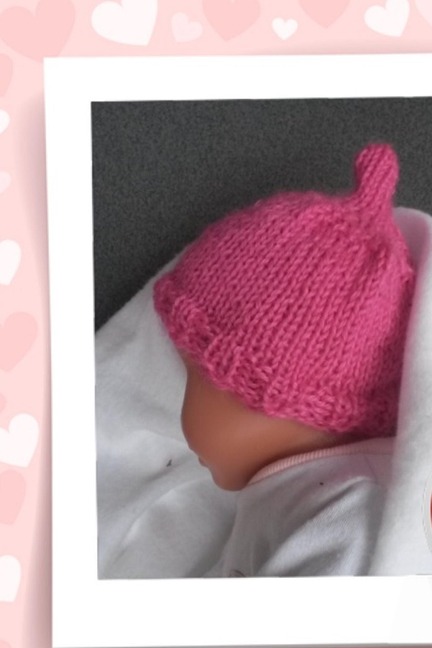 Strickanleitung Babymütze tragbar von 0-3 Monate - Kerstin Münchehofe