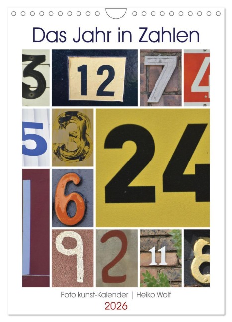 Das Jahr in Zahlen (Wandkalender 2026 DIN A4 hoch), CALVENDO Monatskalender - Heiko Wolf