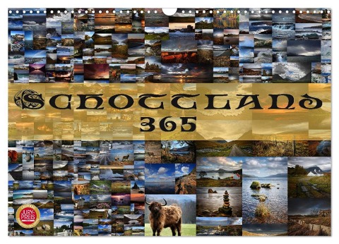 Schottland 365 (Wandkalender 2024 DIN A3 quer), CALVENDO Monatskalender - Martina Cross
