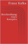 Cover-Bild zum Titel 'Beschreibung eines Kampfes' von 'Franz Kafka'