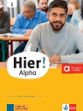 Cover-Bild zum Titel 'Hier! Alpha 1' von 'Vasili Bachtsevanidis, Alexis Feldmeier García'