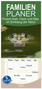 Familienplaner 2026 - Frosch Karl, Hans und Max im Einklang der Natur mit 5 Spalten (Wandkalender, 21 x 45 cm) CALVENDO - Rufotos Rufotos