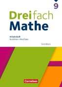 Cover-Bild zum Titel 'Dreifach Mathe 9. Schuljahr Grundkurs. Nordrhein-Westfalen - Arbeitsheft mit Lösungen' von ''
