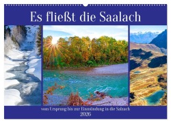 Cover-Bild zum Titel 'Es fließt die Saalach (Wandkalender 2026 DIN A2 quer), CALVENDO Monatskalender' von 'Christa Kramer'