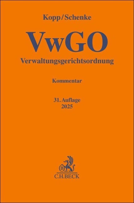 Verwaltungsgerichtsordnung. VwGO - 