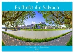 Cover-Bild zum Titel 'Es fließt die Salzach (Wandkalender 2026 DIN A2 quer), CALVENDO Monatskalender' von 'Christa Kramer'