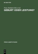 Cover-Bild zum Titel 'Geburt oder Leistung?' von ''