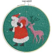Cover-Bild zum Titel 'Stickpackung Gezählter Kreuzstich,Santa und Reh' von ''