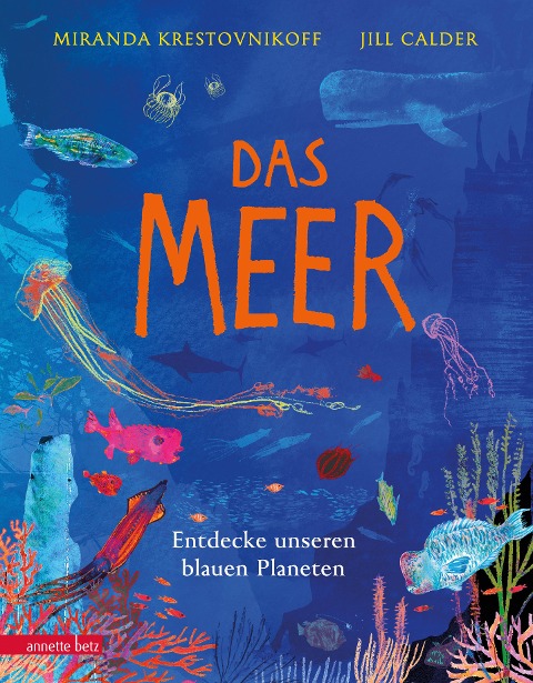 Das Meer - Wichtige Themen: Artenvielfalt und Naturschutz in einem extragroßen Buch mit Neonfarbe auf dem Cover - Miranda Krestovnikoff